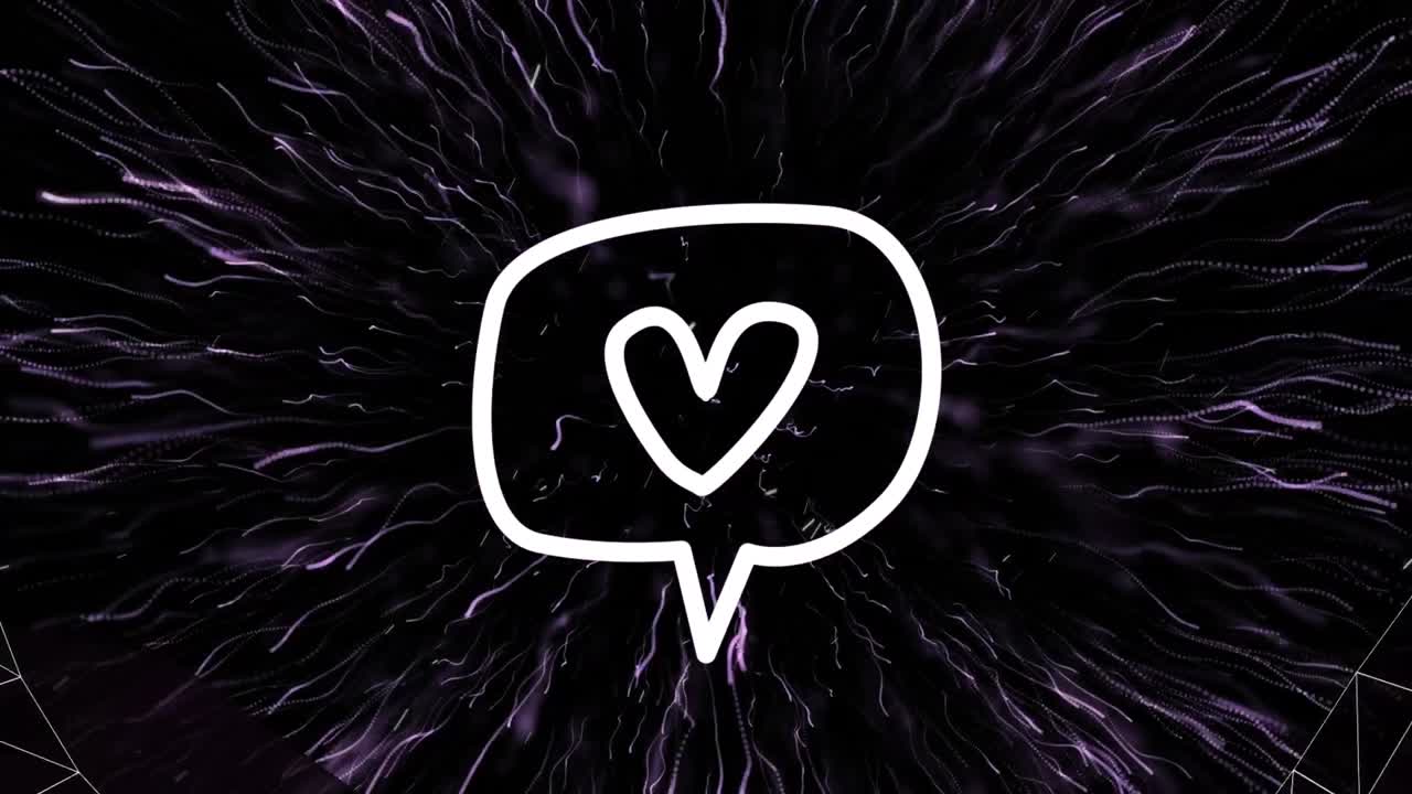 검은색 배경에 연결 네트워크 구성 지구의 애니메이션