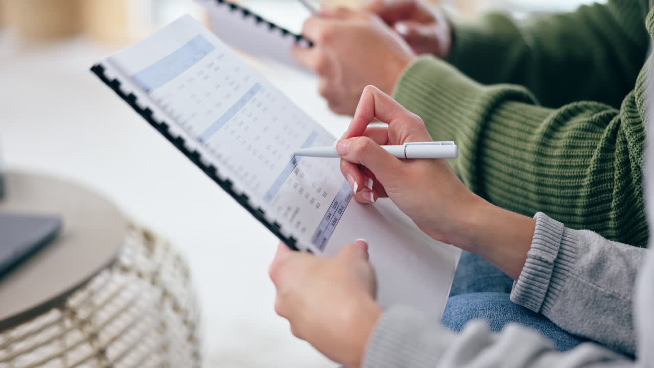 부부 손, 문서 및 가정 계획