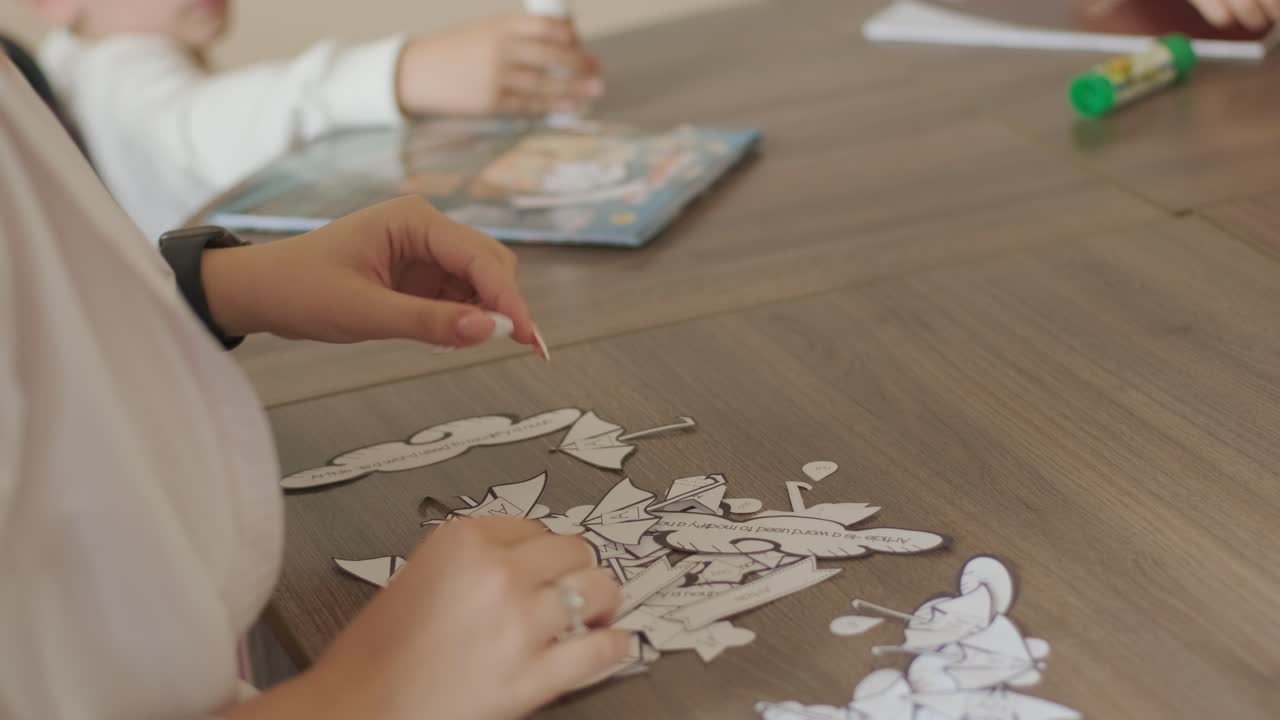 lección de inglés para niños en edad preescolar