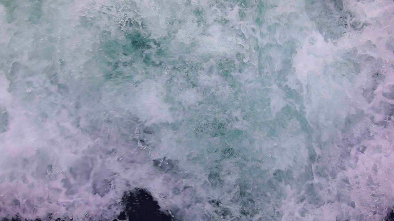 Mountain river water with slow motion closeup