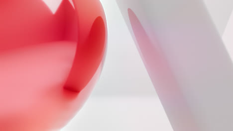 White love letters sign with the red heart instead of "O" letter