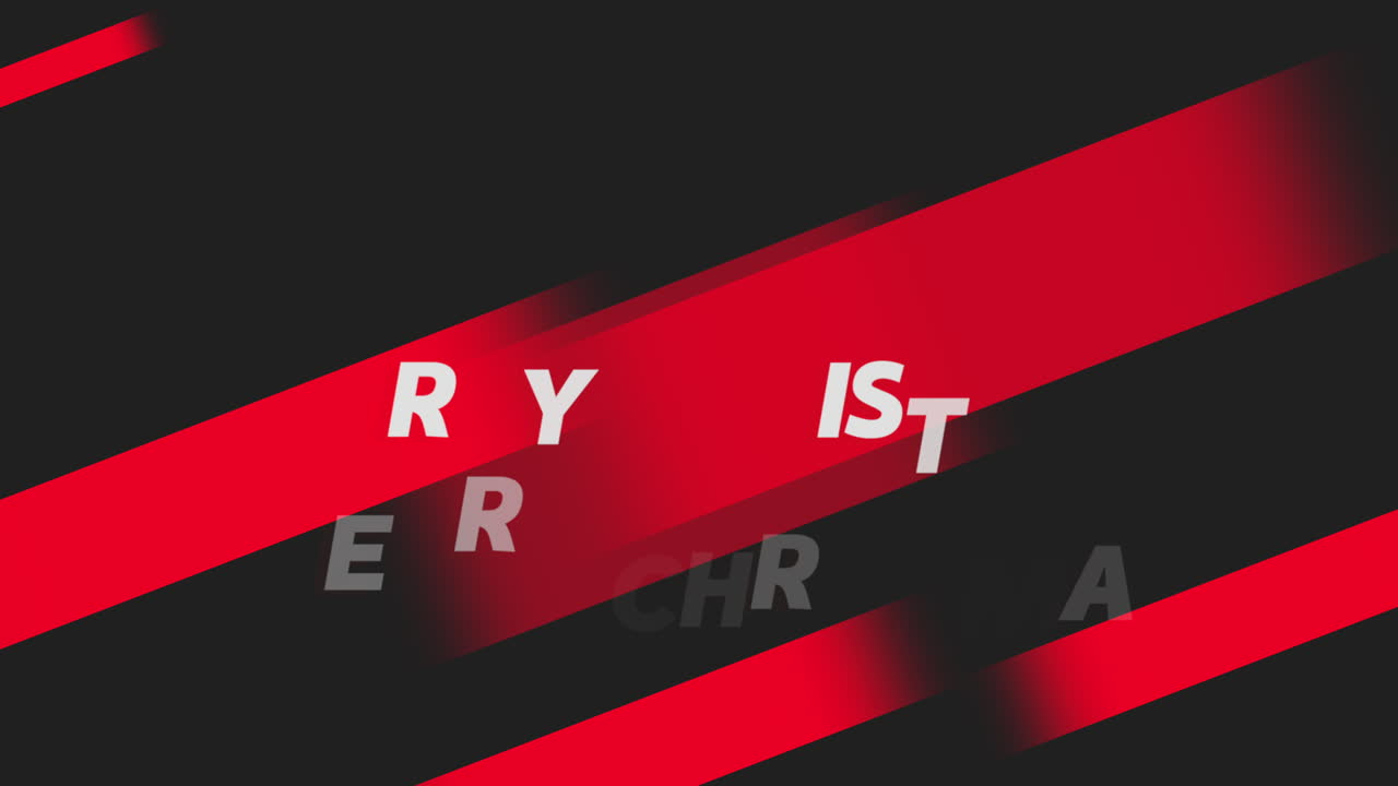 texto de feliz navidad con líneas rojas en gradiente negro