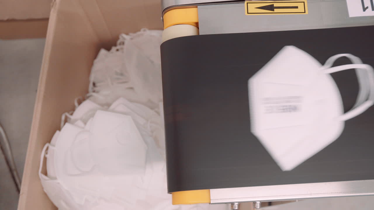 línea transportadora para imprimir máscaras faciales h95