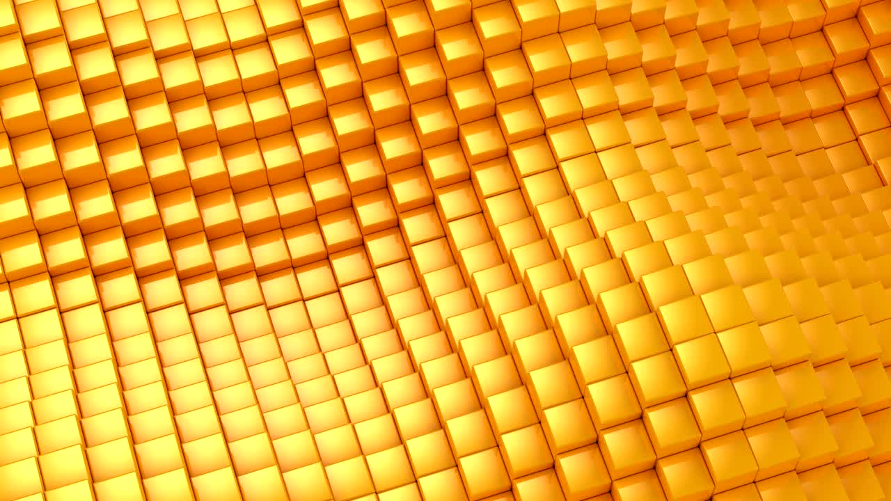 los cubos formaron una onda