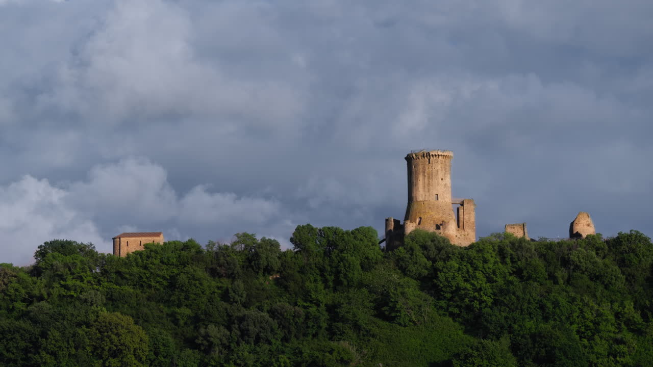 Ruins of the ancient tower of Velia (Elea) in Ascea
