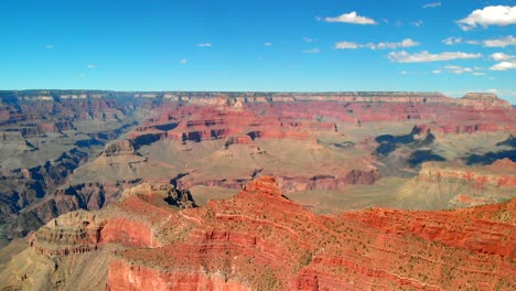 drone aerial shot of the grand canyon in arizona, usa