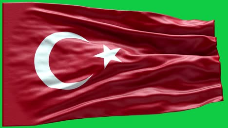 4k highly detailed flag of turkey - turkey flag high detail - national flag turkey wave pattern loopable elements