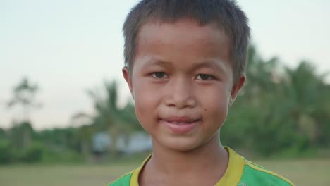 portrait of a smiling boy