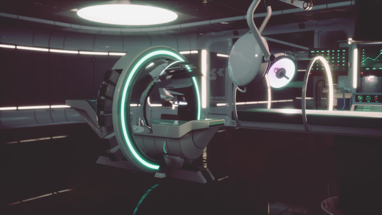 laboratorio de resonancia magnética de resonancia magnética futurista