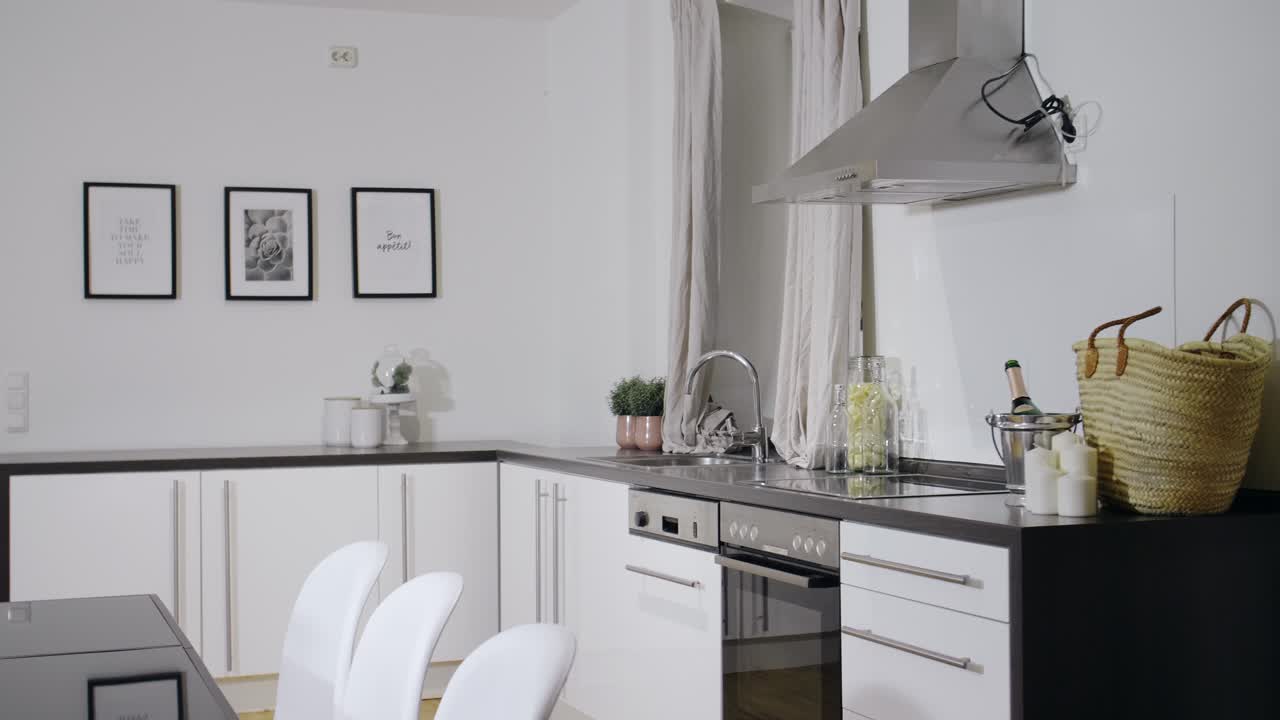 Modern Minimalist White Kitchen Interior Design