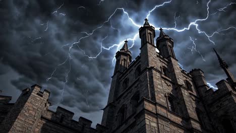 stormy castle tower