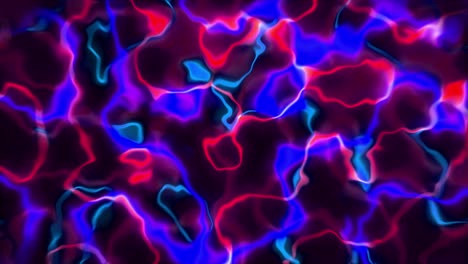 neon glow lines abstract loop 3d animation particle blood cells light motion graphics squiggle arteries vein energy background visual effect colour liquid art 4k red blue maroon