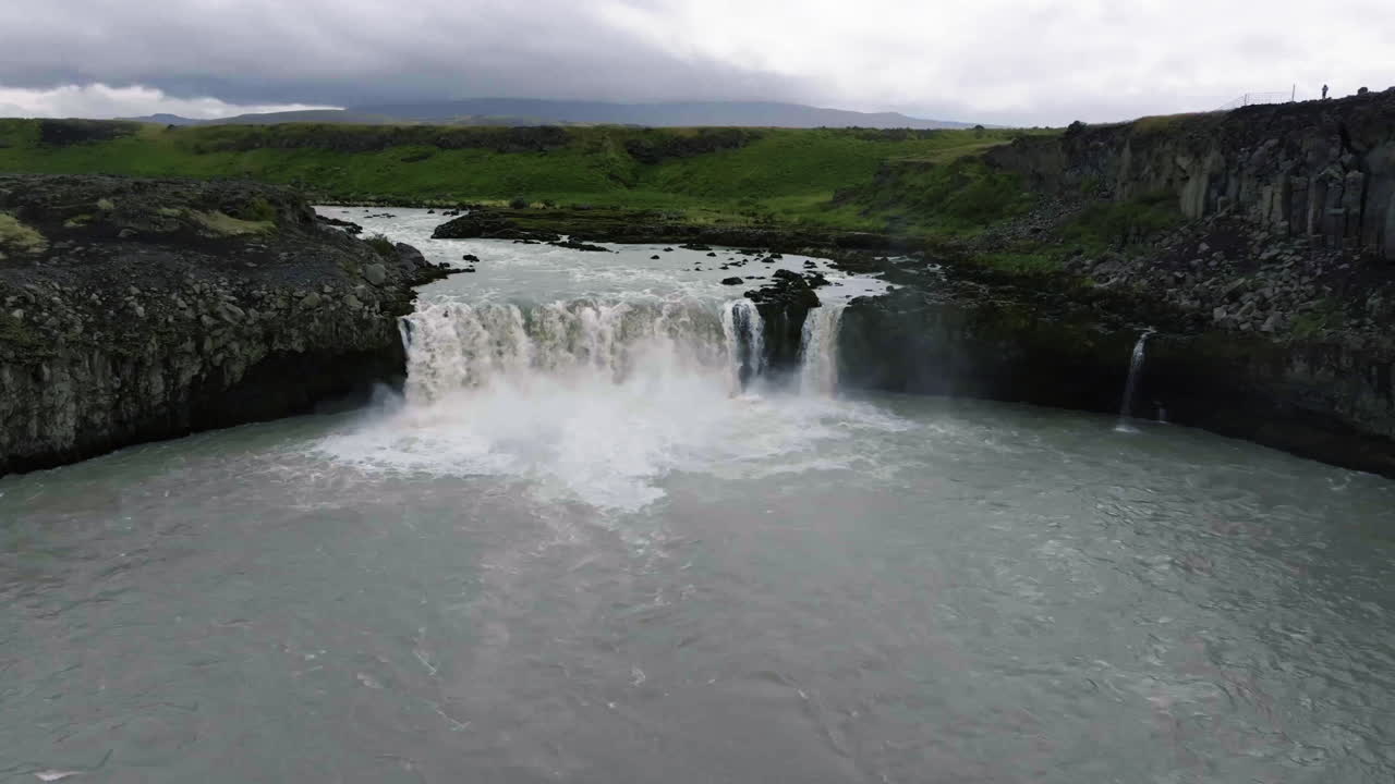 Breathtaking Waterfall in Iceland