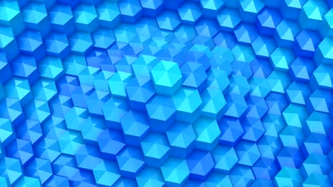 los hexágonos formaron una onda