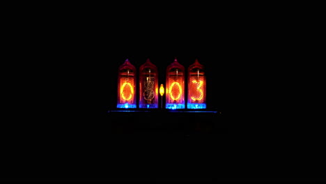 Nixie-tube-digital-display-reads-0:03