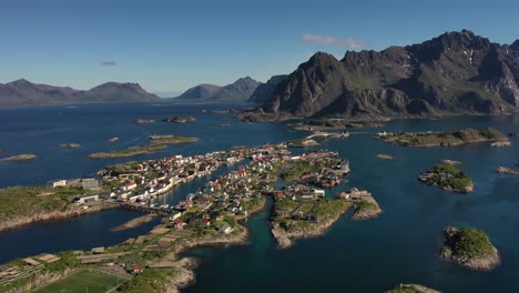 Henningsvaer-Lofoten-is-an-archipelago-in-the-county-of-Nordland,-Norway.