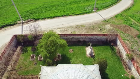 Aerial-view-of-Turb-of-Sultan-Murad,-Kosovo