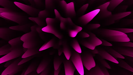 Symmetrische-3D-Darstellung-Einer-Rosa-Blume-Mit-Dunkler-Mitte