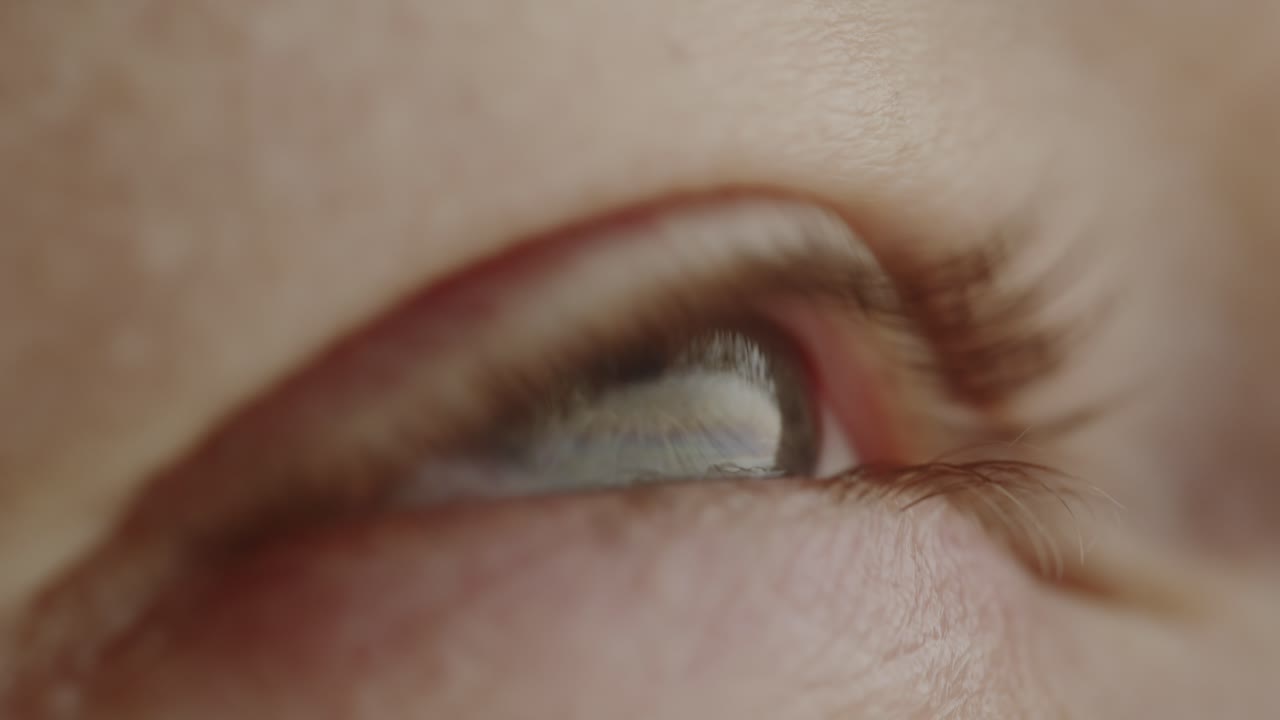 Woman's Eye Looking Upwards Captured in Detail