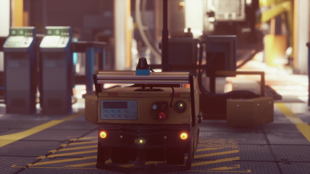 작업 중 인 자동차 생산 공장