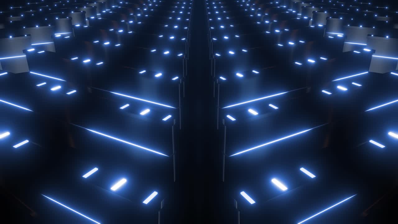 Futuristic Neon Corridor