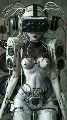 porcelain-female-statue-dolls-with-audio-speakers-and-headphones-made-with-AI