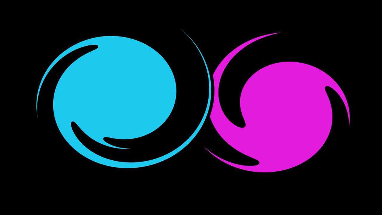 Animazione a spirale di linee.