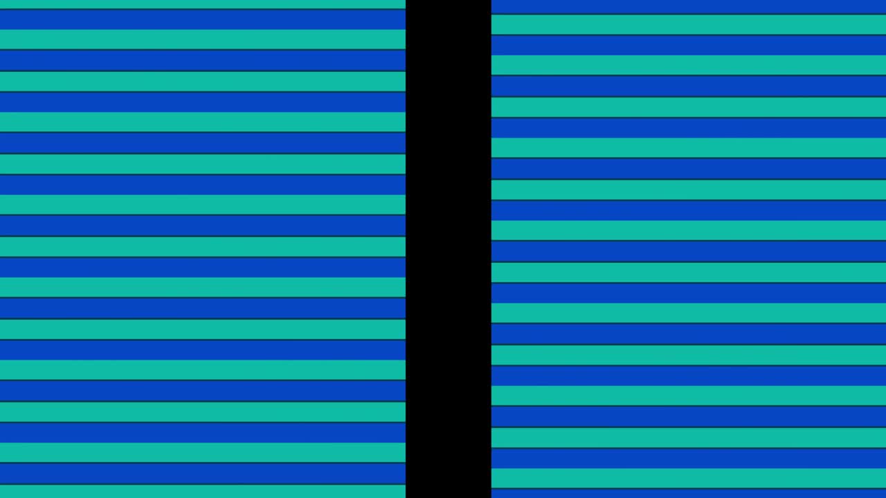 animación compuesta por rayas de colores intersectadas.