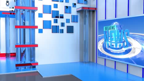 3d 가상 tv 스튜디오 뉴스