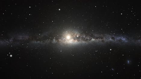 vía láctea galaxia espacio repleto de estrellas