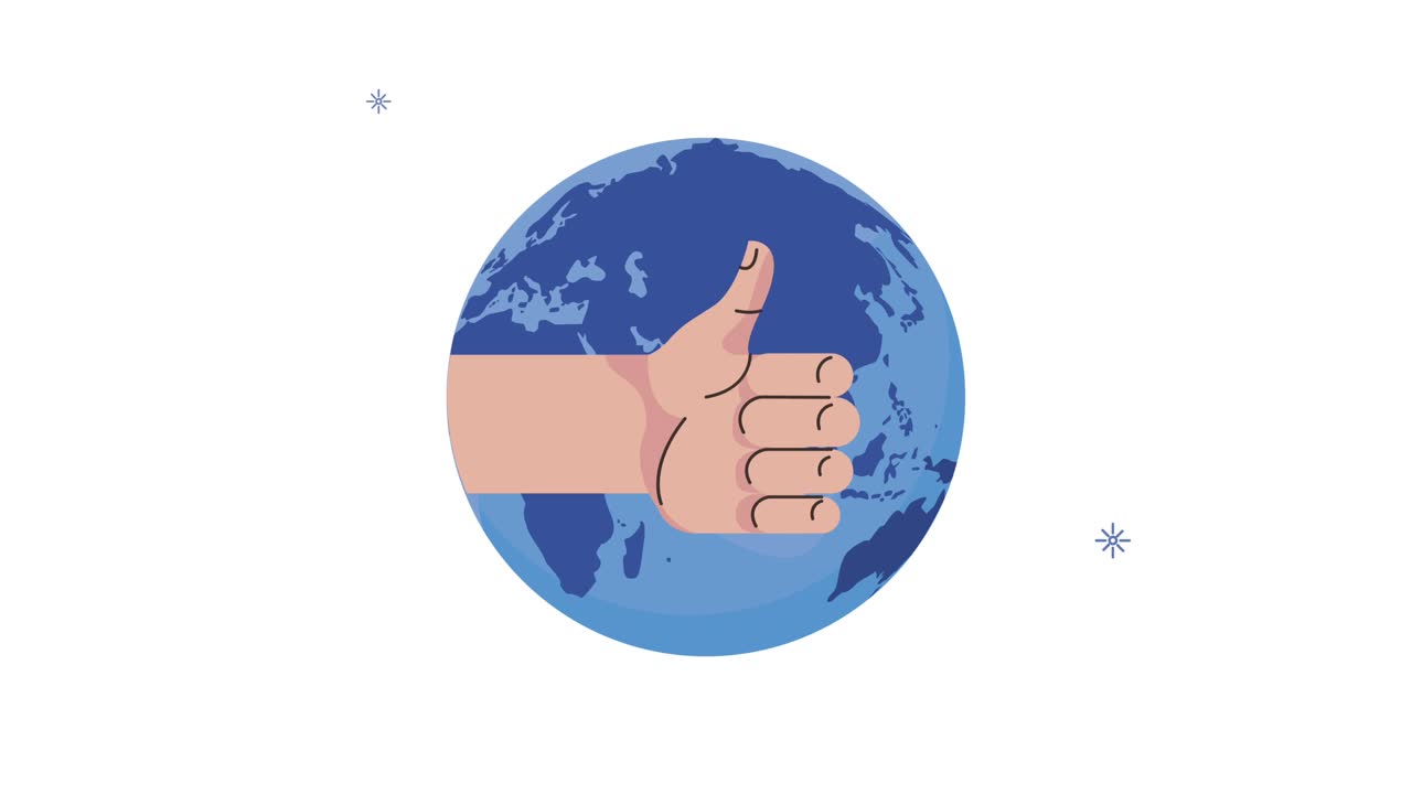 지구 행성과 같은 인간의 손