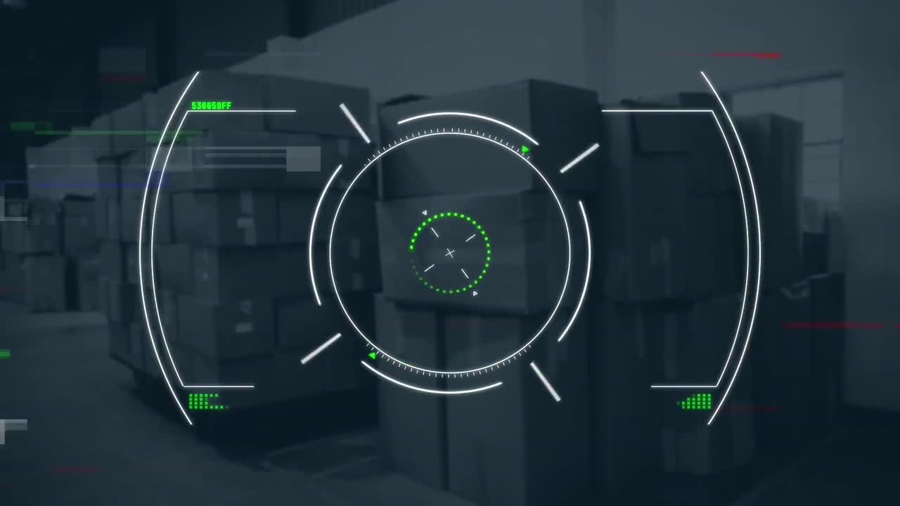 Animation of data processing with scope scanning and statistics over warehouse