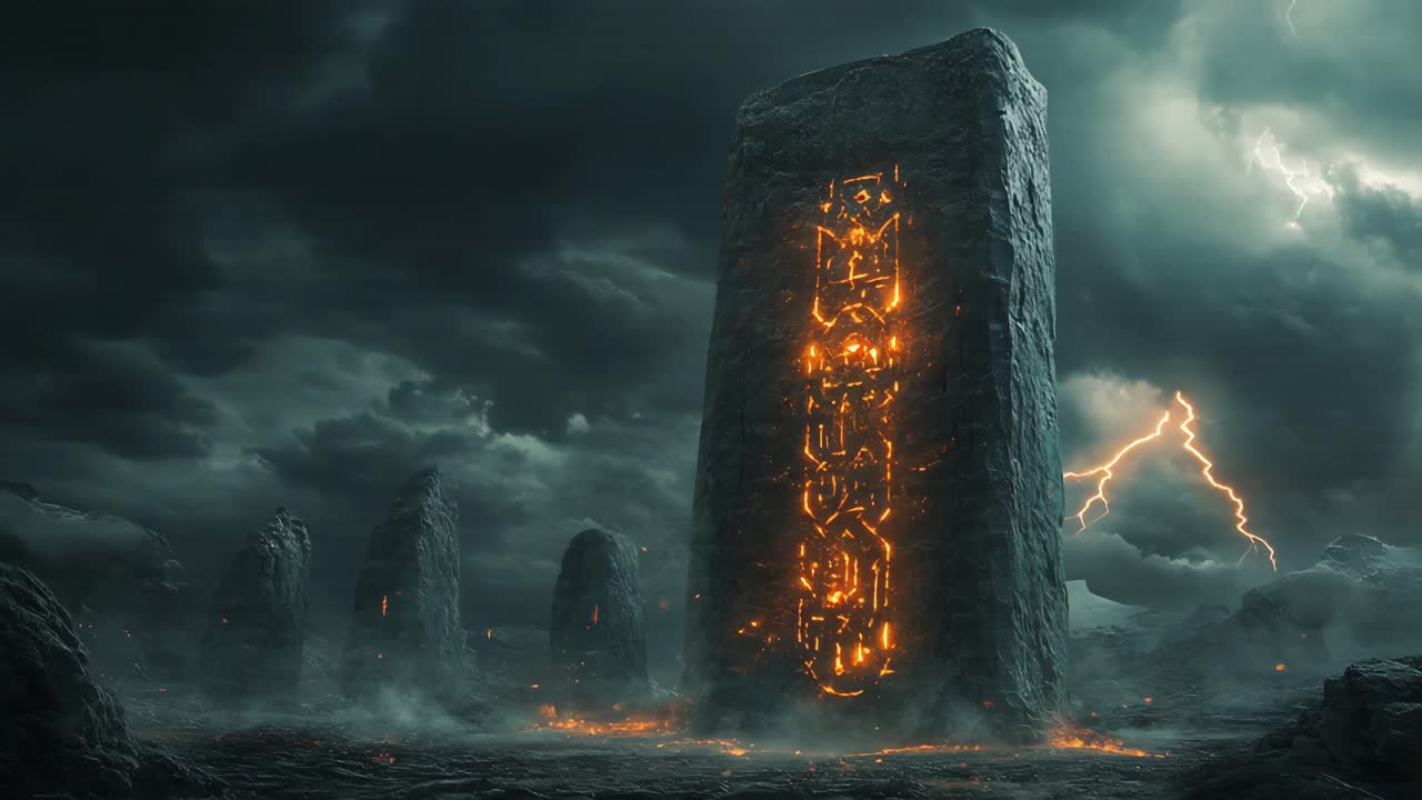 Ancient Portal in a Mysterious Landscape