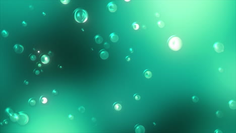 abstract green bubble background