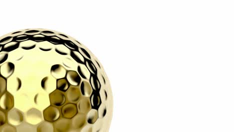 golden golf ball