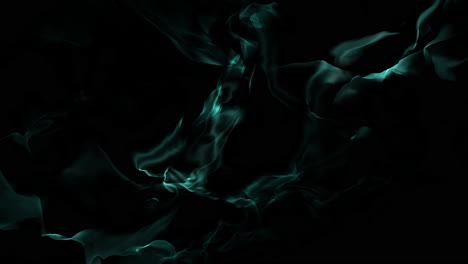 ethereal blue smoke swirls in captivating motion