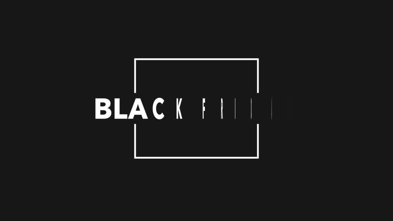 블랙 현대 그라데이션에 흰색 프레임에 검은 금요일