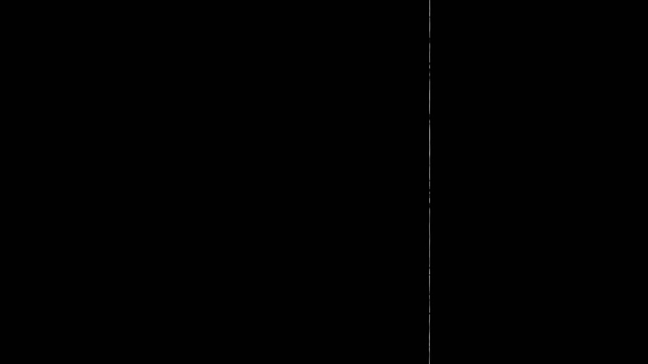 Vintage film effect with authentic-looking vertical scratches, dust, and lines on an isolated black background. Seamless loop for creating a retro or damaged look. Use as an overlay