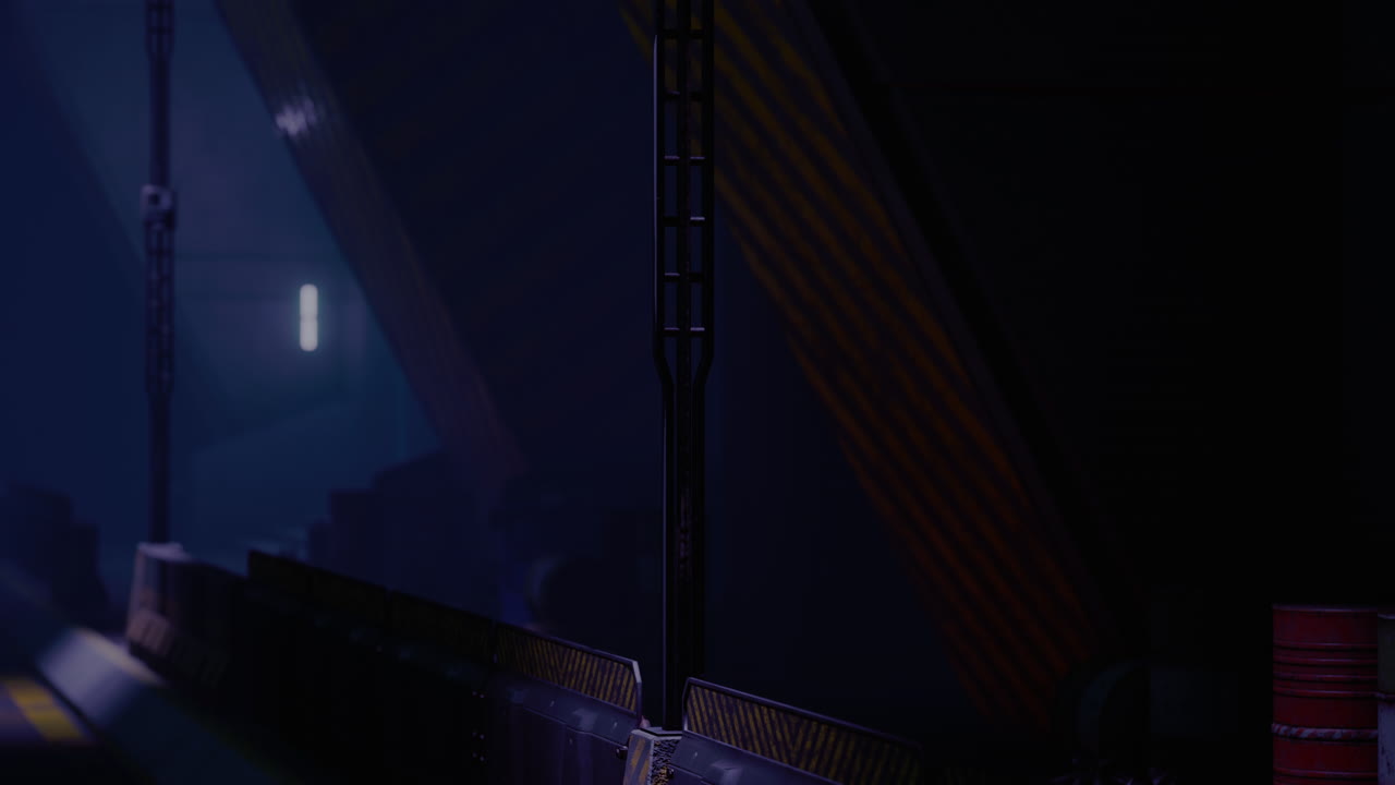 неоновые лучи в темноте