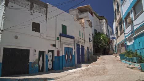 Pan-of-a-street-corner-in-Taghazout-Morocco