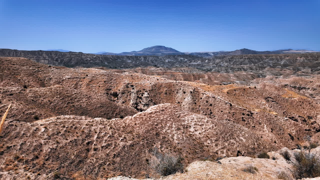 Timelapse of the Gorafe desert in Granada, Spain, tilting up