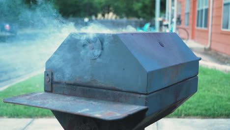 Varias-Tomas-De-Pollo-A-La-Parrilla-Y-Cocinado-En-Una-Parrilla-De-Barbacoa-Estilo-Apartamento