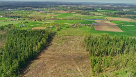 Establishing-shot-of-Fire-Wall-In-between-two-forests