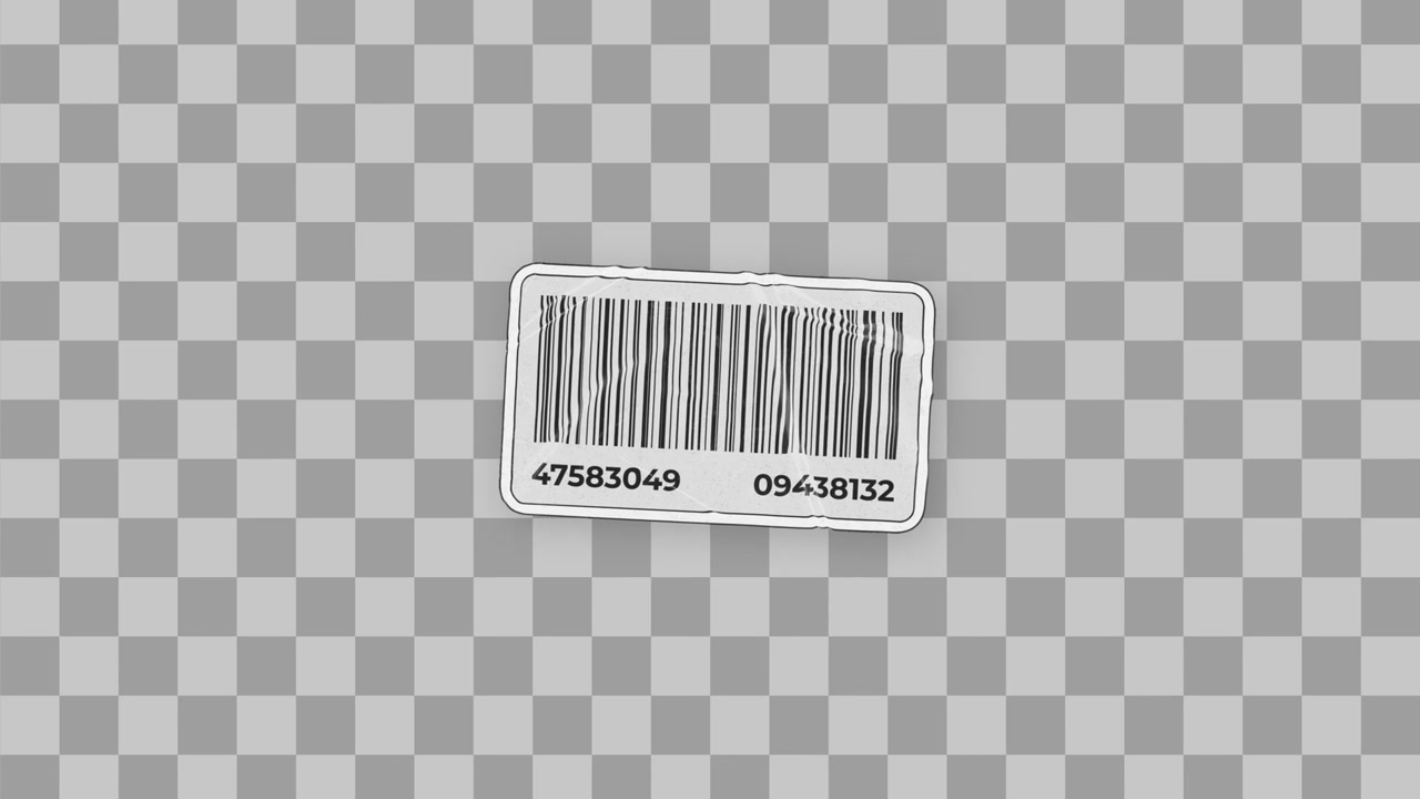 Wiggling Barcode Sticker
