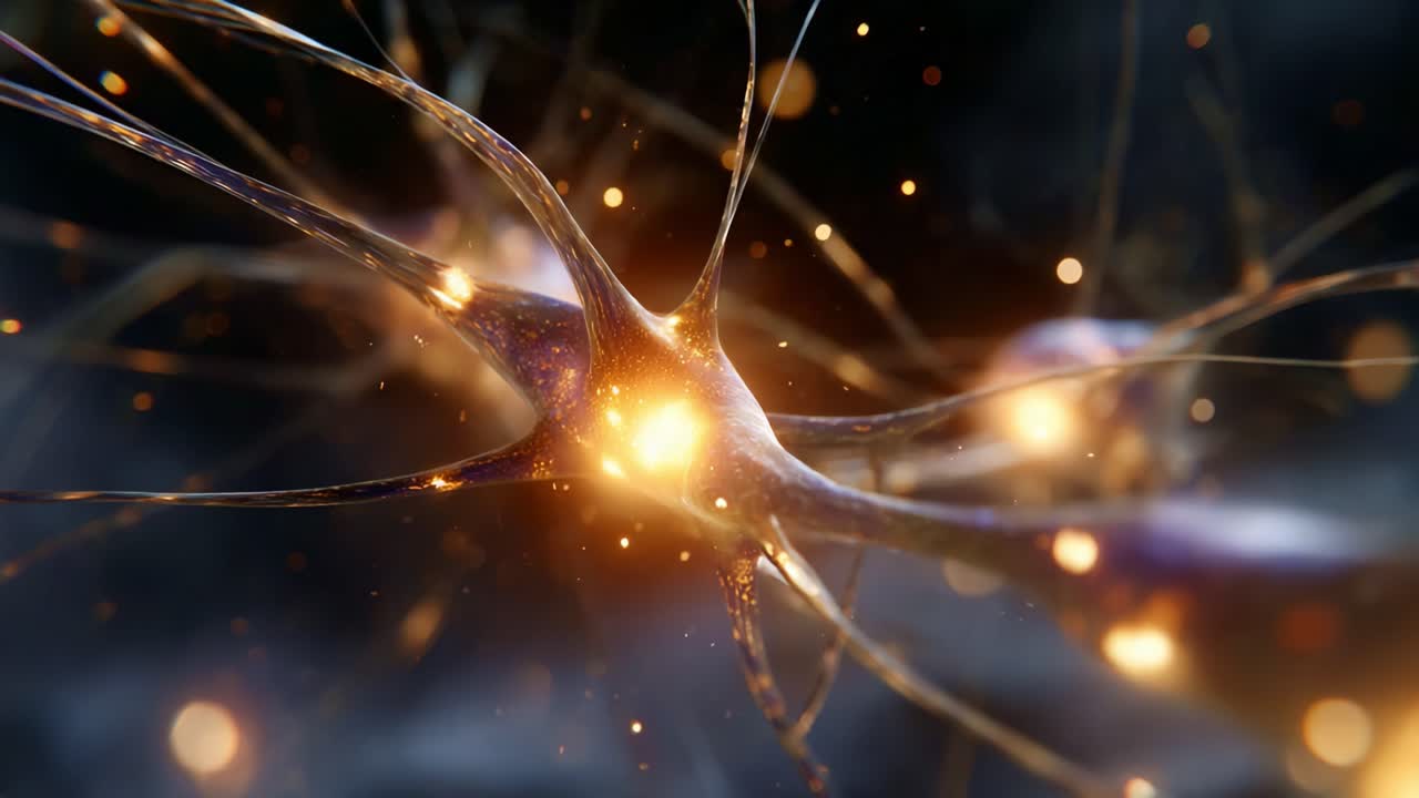 Visualizzazione accattivante delle connessioni neuronali e dell'attività sinaptica che evidenzia la complessità delle reti neurali e le loro funzioni nel cervello