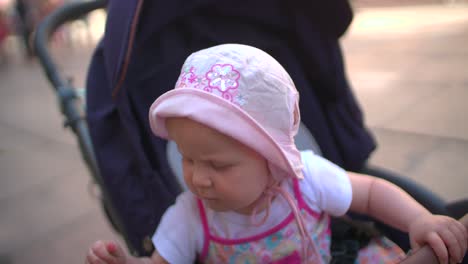 Babygirl-in-stroller-slow-motion