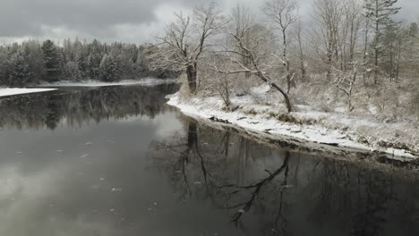 dia de invierno en el rio piscataquis