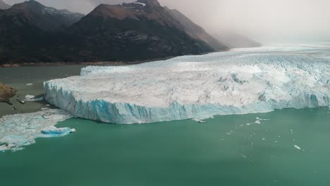 drone footage in perito moreno, the most iconic glacier in the world