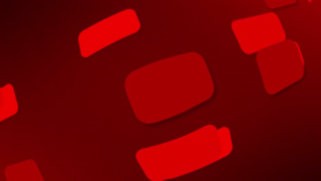 bucle de animación de gráficos de movimiento diagonalmente moviéndose y doblando formas de paneles rectangulares rojos que se superponen entre sí