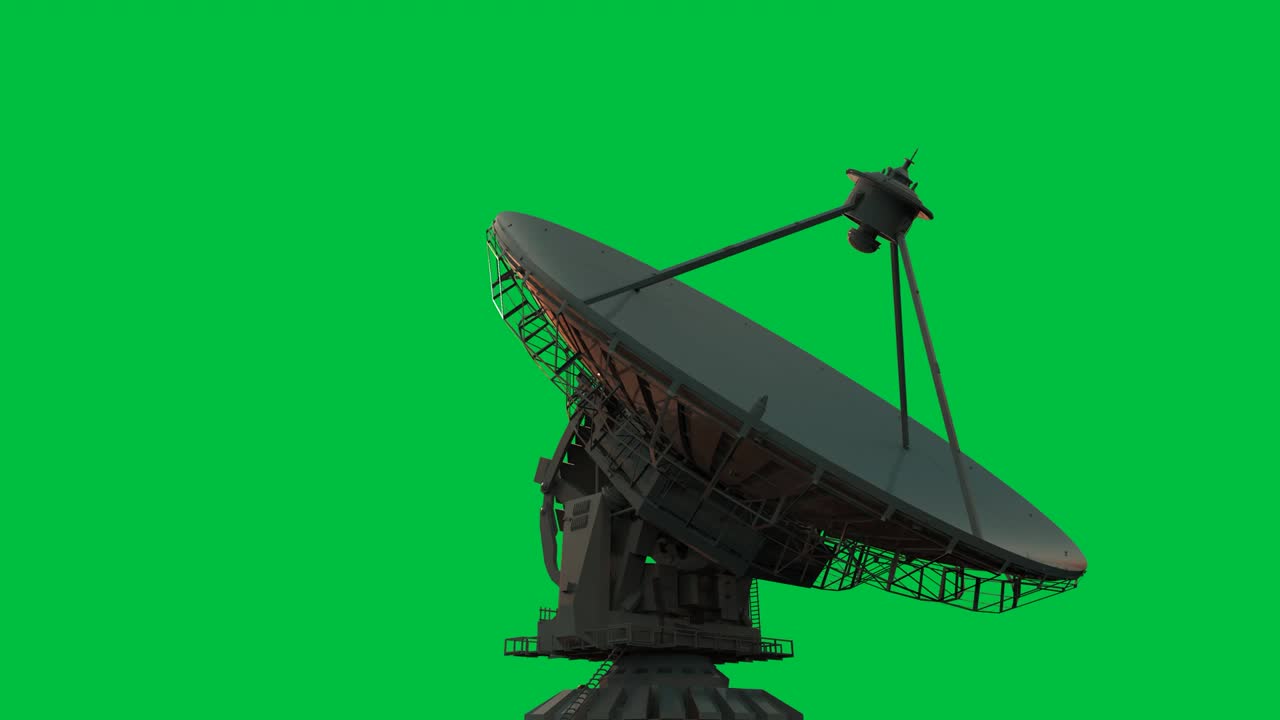 antena parabólica aislada